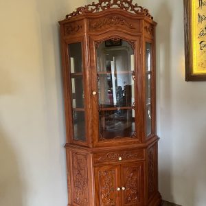Tủ Rượu Góc Gỗ Hương Đá 70cm Hoàng Gia Siêu