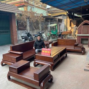 sofa đùi gà hàng Kỹ Víp Phun PU Màu Óc Chó